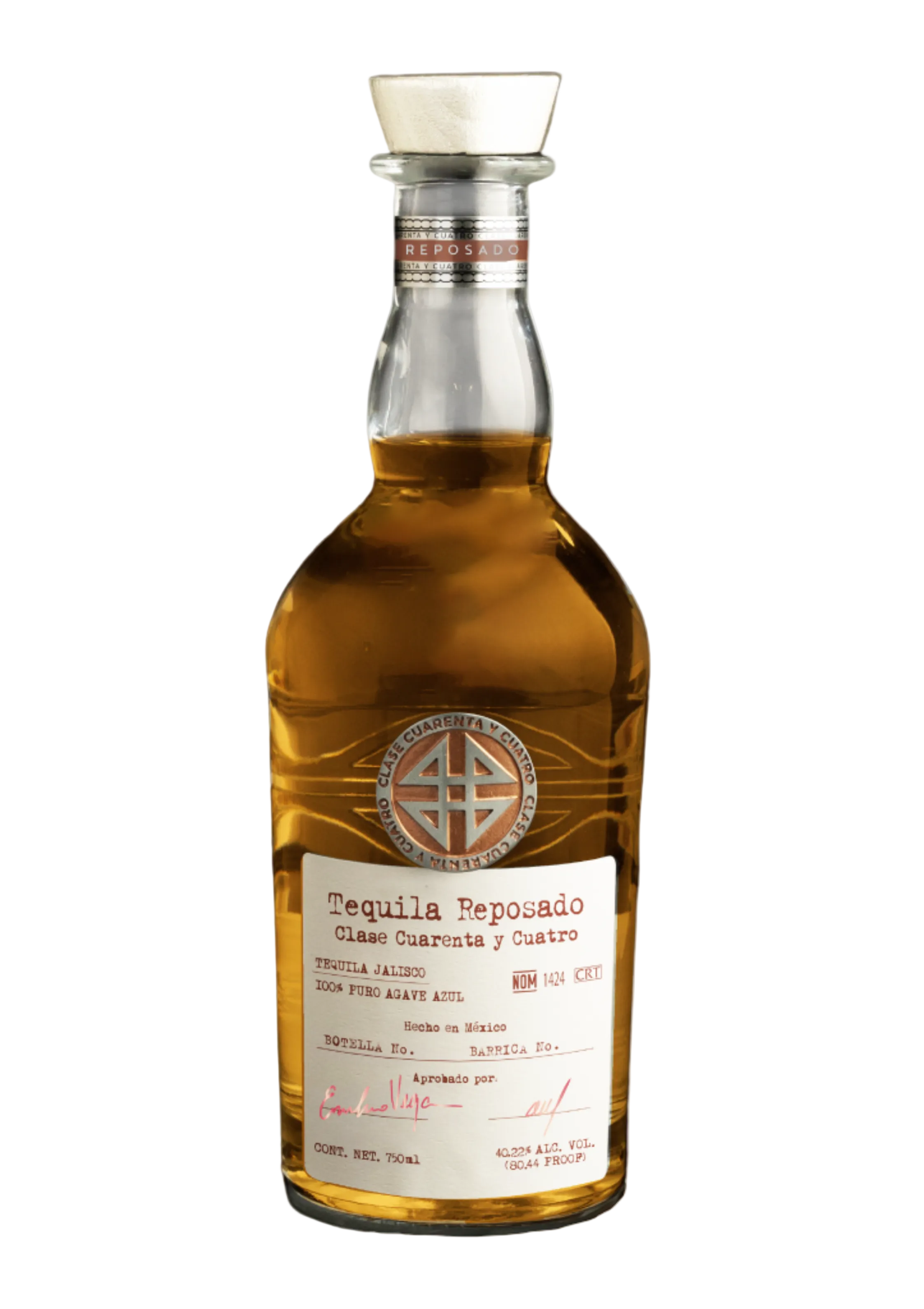 Tequila reposado Clase 44